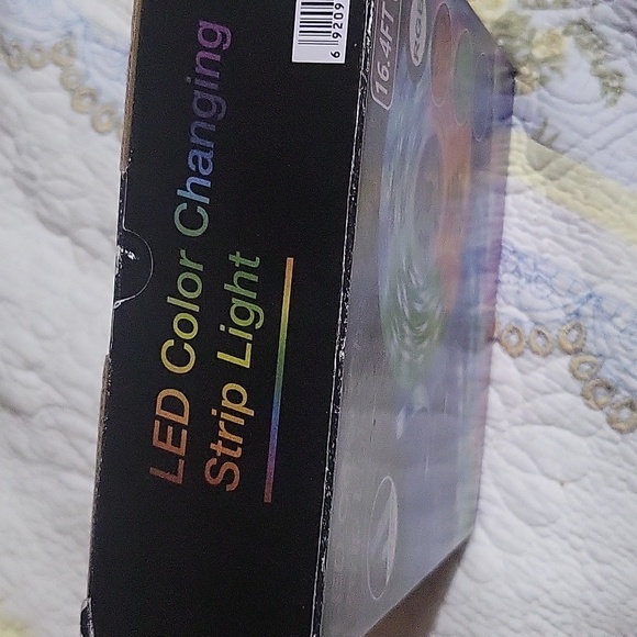 LED color changing strip light 16.4 ft remote control weatherproof 3 mm tape - Picture 2 of 5